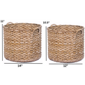 Round storage basket set of 2