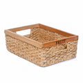 Wicker Storage Personalized Rattan Basket Set of 3 Custom Engraved Woven Rattan for Fruit, Kitchen, Food Organization, Bathroom, Housewarming Gift