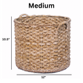 Wholestory Collective Handwoven Wicker Banana Leaf Floor Basket with Handles